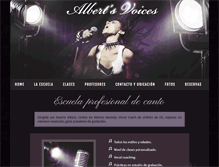Tablet Screenshot of albertsvoices.com